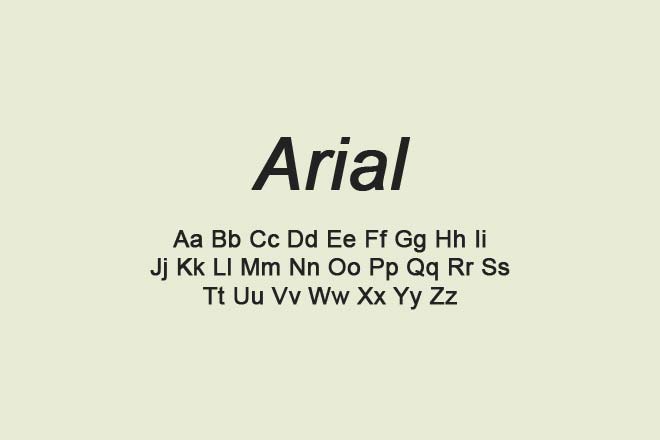 Arial Rounded Italic Font